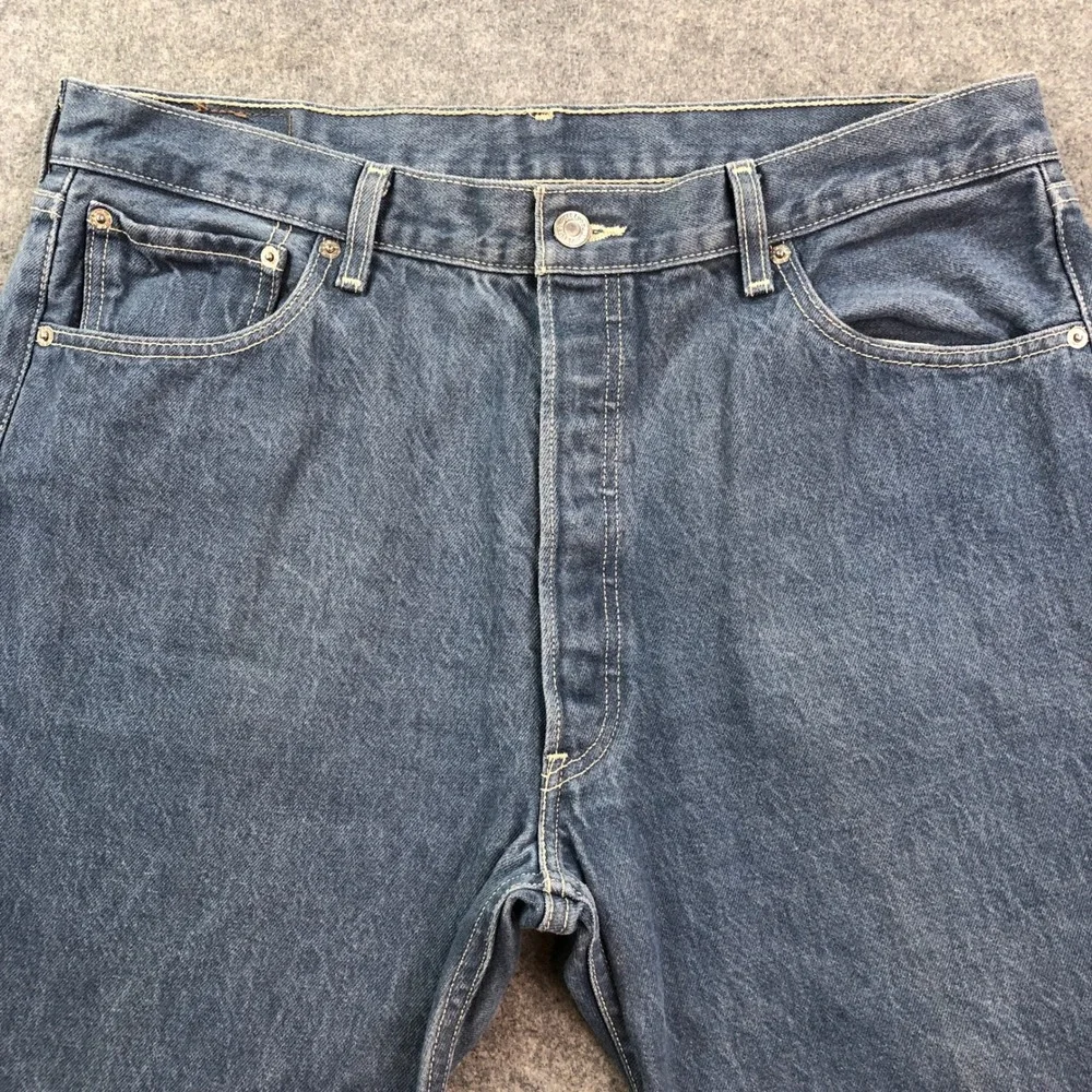 Levis Vintage 501XX Mens Jeans 38x30 (fits 36x28) Blue Medium Wash Straight Fit